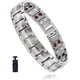 thumbnail image 1 of Pulsera magnética para hombre, pulsera de terapia magnética, pulsera de drenaje linfático para aliviar el dolor con ajustador de tamaño., 1 of 7
