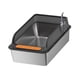 thumbnail image 5 of Caja de arena para gatos, inodoro portátil para gatos con cuchara, recipiente para arena para gatos con tapa abierta a prueba de salpicaduras, bandeja Negro, 5 of 5