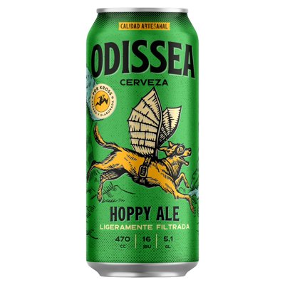 Cerveza Hopy Ale 5.1° Lata 470 Ml Odissea