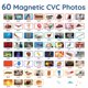 thumbnail image 2 of Juego de 60 cartas de aprendizaje con objetos fotográficos magnéticos CVC, 2 of 7