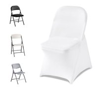 Fundas Para Sillas Vevor, Poliéster, Elastano, Elástico, Blanco, 32 Unidades
