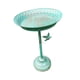 thumbnail image 4 of Plato De Bebedor De Baño De Pájaros Con Soporte De Jardín De Metal Buestra Para Pájaros Para El Patio Del Hogar Azul, 4 of 5