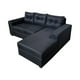 thumbnail image 2 of Sofa Seccional Kristina Lino Negro Divan Derecho, 2 of 3