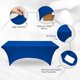 thumbnail image 5 of Mantel Utopia Kitchen de 6 pies de elastano azul real, 200 g/m², 5 of 9