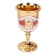 thumbnail image 2 of Copa De Vino De Metal, Patrón De Tallado Hecho A Mano Copa Cenas Cenas Decoración Decoración Flor Roja Cien Dorado, 2 of 5