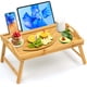 thumbnail image 1 of Mesa Lesnople de bambú para desayuno con patas plegables, 1 of 7