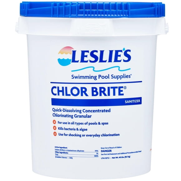 Cloro para piscina Leslie's Chlor Brite granulado 18,1 kg