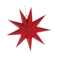 Magideal - Estrella De Papel 3D Colgante De Decoración De La Casa De Inauguración De Regalos Para Colgar Adorno Colgante Estrella Para Celebración Dormitorio De Rojo