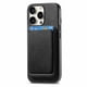 thumbnail image 4 of Funda de Cuero Magnética con Tarjetero para iPhone 16 Pro Max Cubierta Delgada Negro, 4 of 5