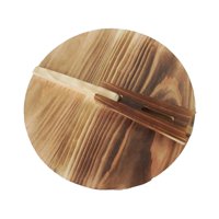 Magideal - Tapa De Madera Para Wok, Tapa Redonda Para Sartén, Utensilio De Cocina Para El Hogar, Tapa Para Sartén, Tapa Para Wok, Ideal Para Freír, Picnics Y Via Diámetro 36Cm