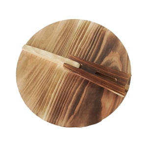Magideal - Tapa De Madera Para Wok, Tapa Redonda Para Sartén, Utensilio De Cocina Para El Hogar, Tapa Para Sartén, Tapa Para Wok, Ideal Para Freír, Picnics Y Via Diámetro 36Cm