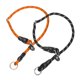 thumbnail image 1 of Collar Deslizante para Perros, Cuerda de Nylon Reflectante Sin Tirones con Tope Ajustable y Anillo de Parada, (L-26 Pulgadas, Negro/Naranja, 2 Piezas), 1 of 7