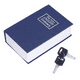 thumbnail image 2 of Caja fuerte simulada libro cofre seguridad, azul, 2 of 3