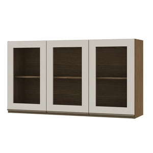 Df Home - Mueble Mural Aereo De Cocina Conecta - Ebano Off White 1318M