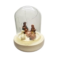 Bothyi - Belén Con Luces Led Nacimiento De Jesús Pesebre Miniaturas Para Escritorio