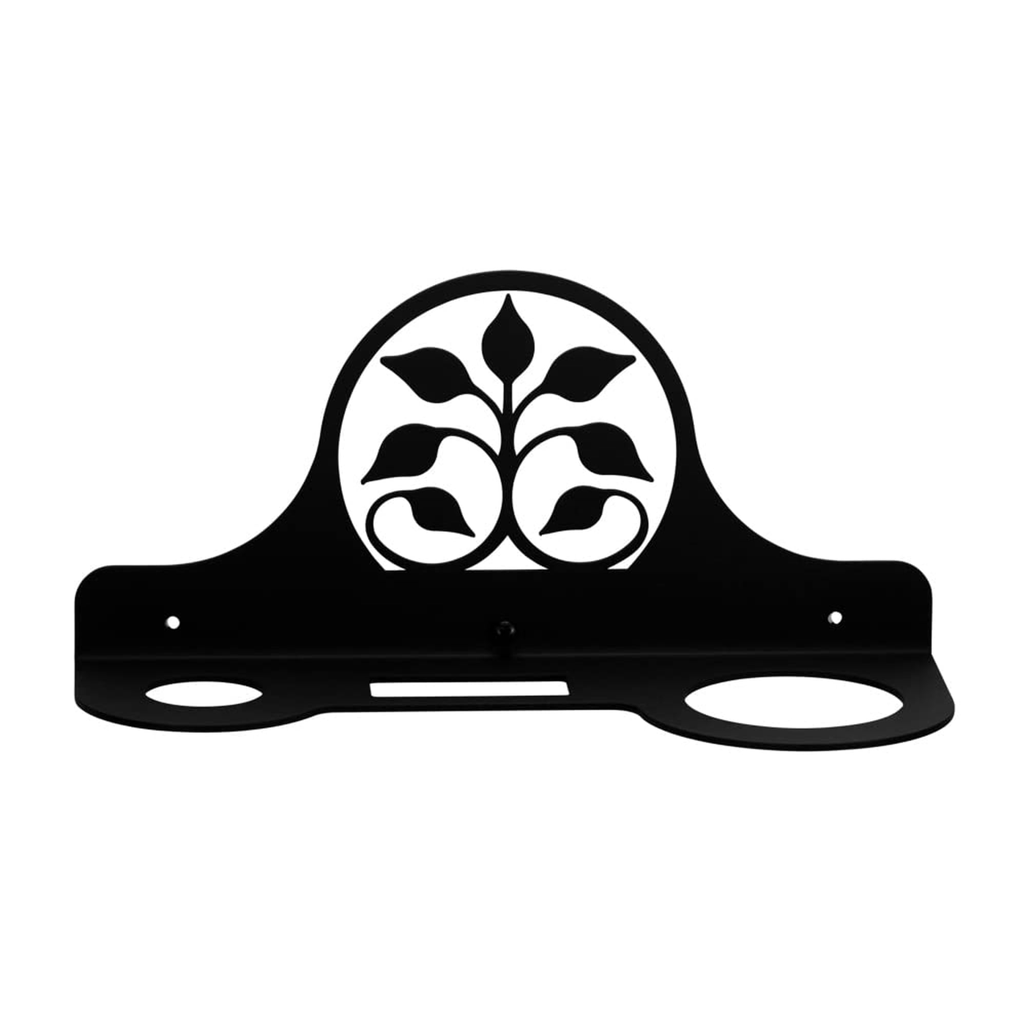 Village Wrought Iron - Ventilador Rack Village Con Soporte Para Secador De Pelo En Forma De Hoja De Hierro Forjado
