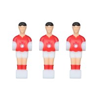 Magideal - 3 Piezas De Mesa De Fútbol Para Hombres, Figuras De Jugadores De Fútbol, Jugadores De Fútbol, Accesorios De Mesa De Futbolín, Futbolín Para Hombres Rojo