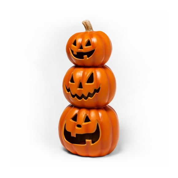 Triple Calabaza con Luz LED 50 x 24 cm Halloween - Frank & Mortis