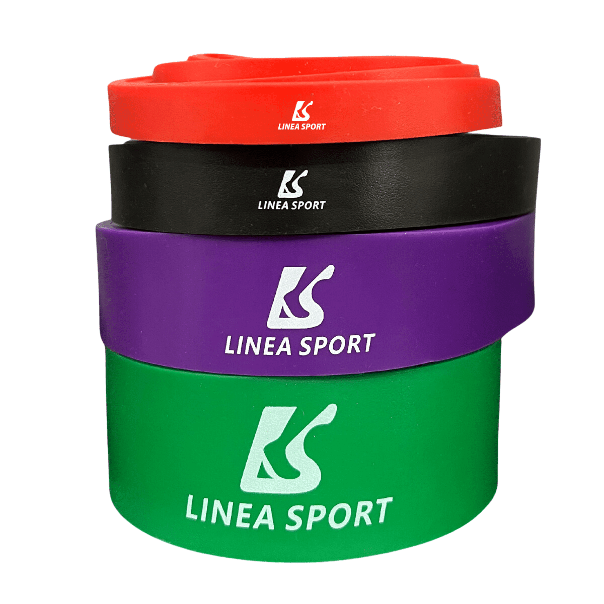 Linea Sport - Pack De 4 Bandas Circulares Elásticas De Resistencia Calistenia