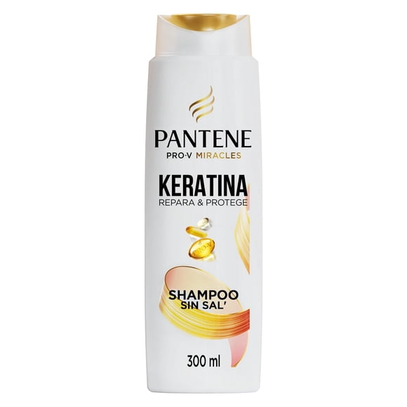 Shampoo Pantene Sin Sal Con Keratina Pro Vitamina B5, 300 ml