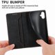 thumbnail image 2 of Funda tipo cartera con bloqueo RFID para Samsung Galaxy A06 Con tapa abatible, portatarjetas, cierre magnético, TPU y soporte Negro, 2 of 6