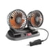 thumbnail image 2 of Ventilador De Refrigeración Genérico Para Coche, Silencioso, Potente, Doble Cabezal Para Carro, RV, Salpicadero De Coche, Color Naranja, 2 of 5