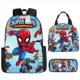 thumbnail image 1 of 3pcs/set Disney Children 3d Cute Spider Man Design Backpack Stitch Boys Primary School Bag Kids Kindergarten Backpack Mochila, 1 of 3