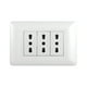 thumbnail image 1 of Tomacorriente Triple 10/16A 250V Blanco, 1 of 4