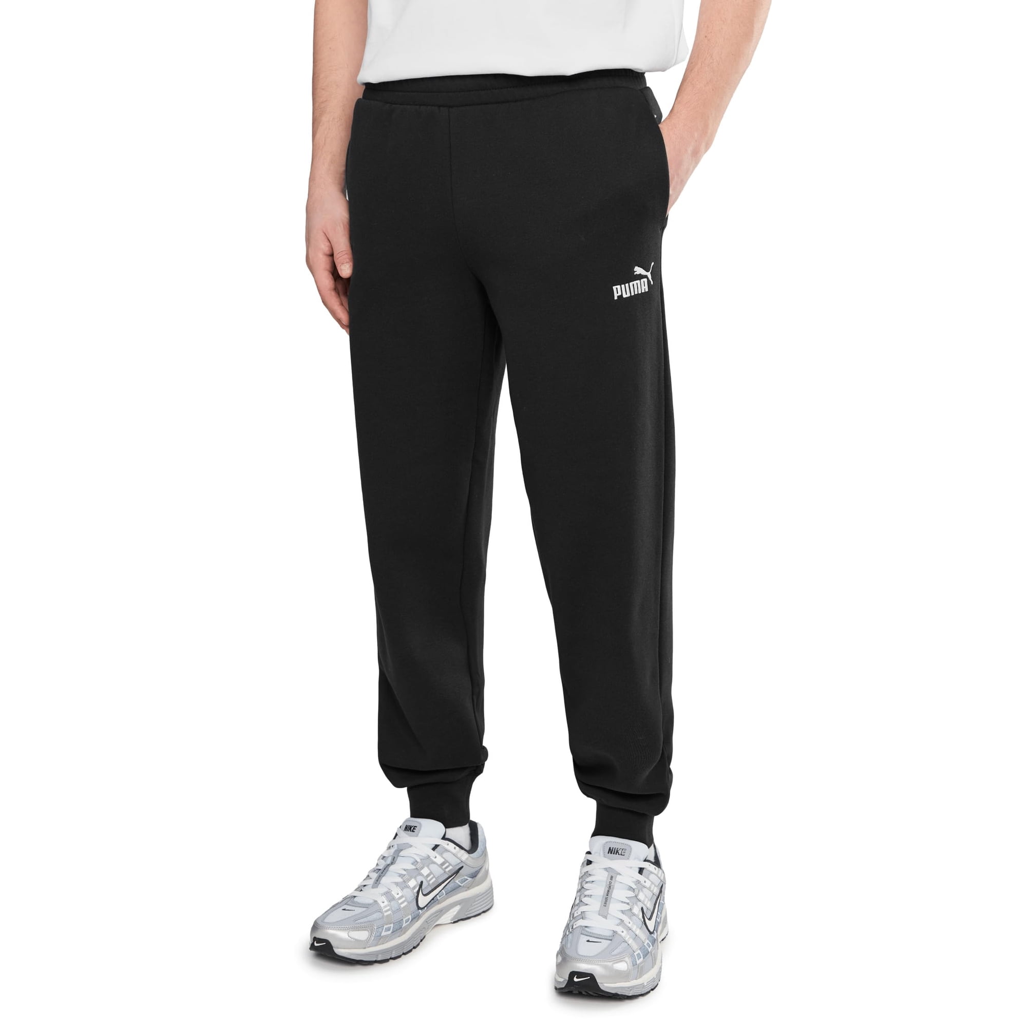 Pantalones Deportivos Puma Essentials De Forro Polar Para Hombre, Color Negro, Talla Xl