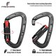 thumbnail image 2 of Mosquetones de escalada FresKaro 25 kN con cierre doble negro x3, 2 of 6