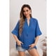 thumbnail image 2 of Blusa Mujer Lino Algodón Premium Liviana Cuello Mao 8057, 2 of 3