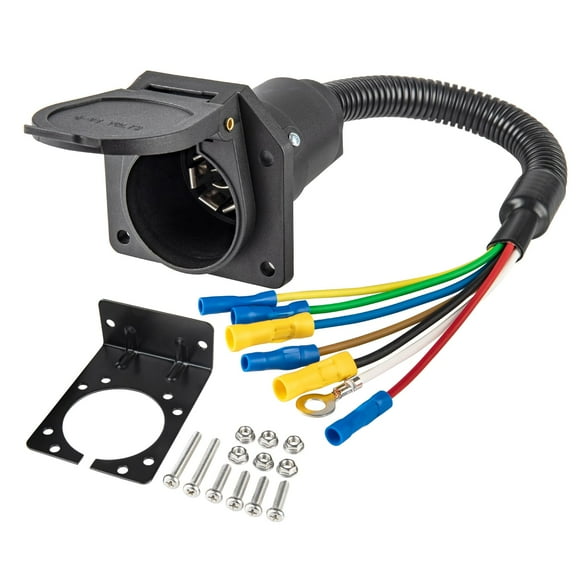 Conector Luz Remolque 7 Vías Mecmo con Soporte
