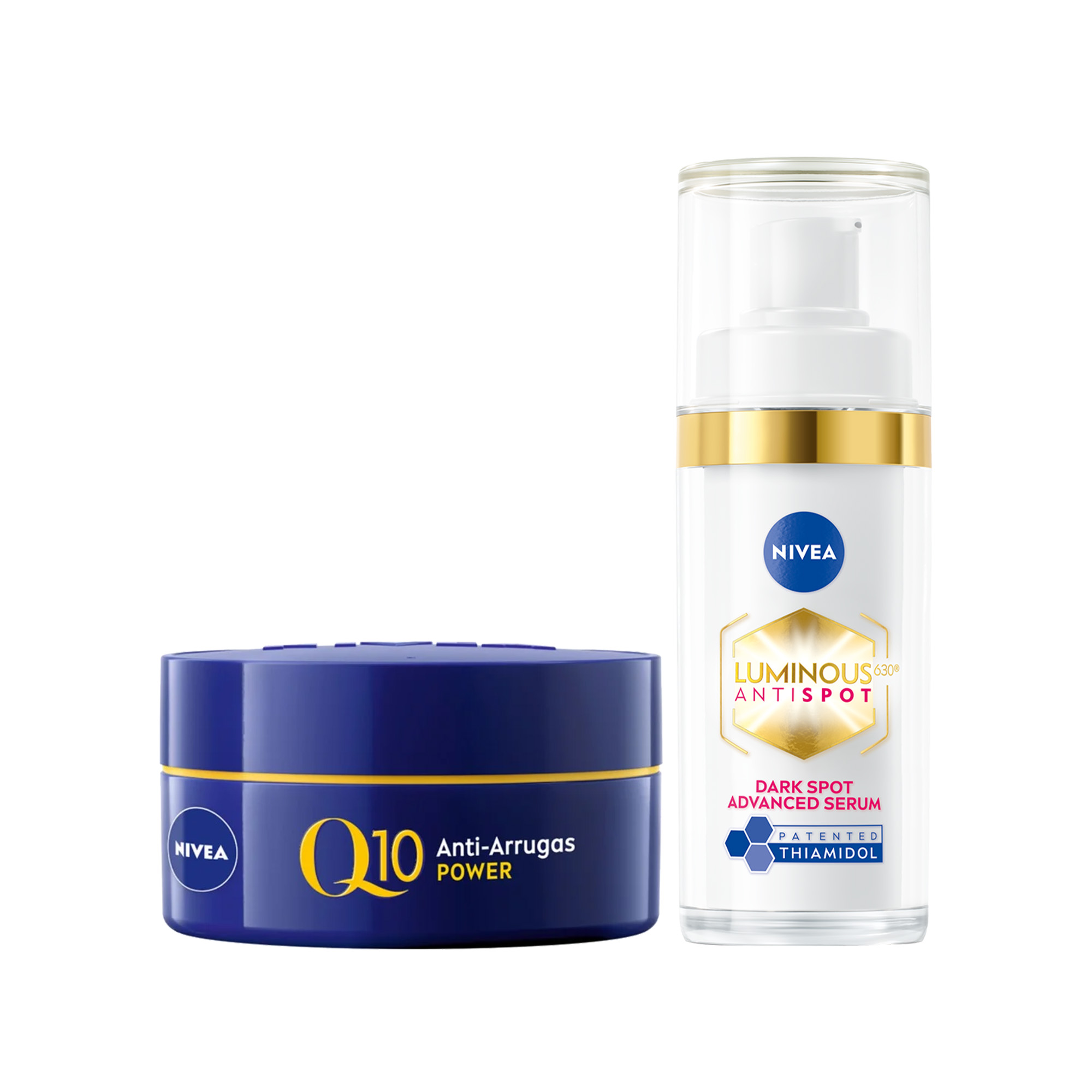Nivea Sérum Luminous Anti-Manchas + Crema Facial Q10