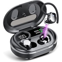Aaronmei Auriculares Inalámbricos Bluetooth 5.3 Deportivos Negro