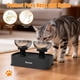thumbnail image 3 of Comederos elevados para gato Bsemax ajustables con 2 de acero inoxidable, 3 of 8