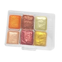 Magideal - Pintura De Acuarela, Pigmento Sólido Ligero Para Decoración De Uñas, Paleta De Pigmentos De Uñas Brillantes, Pintura Para Arte De Uñas Para Teñir Uñas Estilo D