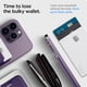 thumbnail image 5 of Wallet Spigen MagSafe con 3 tarjetas de poliuretano, color morado, compatible con iPhone Pixel, 5 of 8