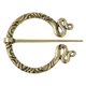thumbnail image 1 of Vikingo Norse Broche Chal Abrigo Bufanda Alfiler Joyas medievales Cobre antiguo 3, 1 of 5
