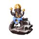 thumbnail image 1 of Quemador De Incienso De Reflujo Estatua Cascada Incensario Decoración Del Hogar Elefante Azul, 1 of 5
