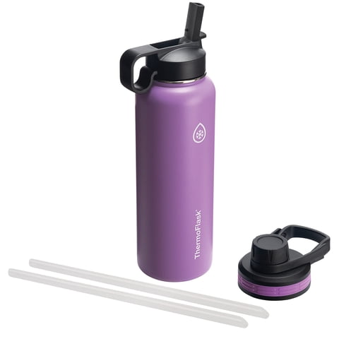 Thermoflask - Botella De Agua Con Aislamiento Térmico De Acero Inoxidable De 1,2 L