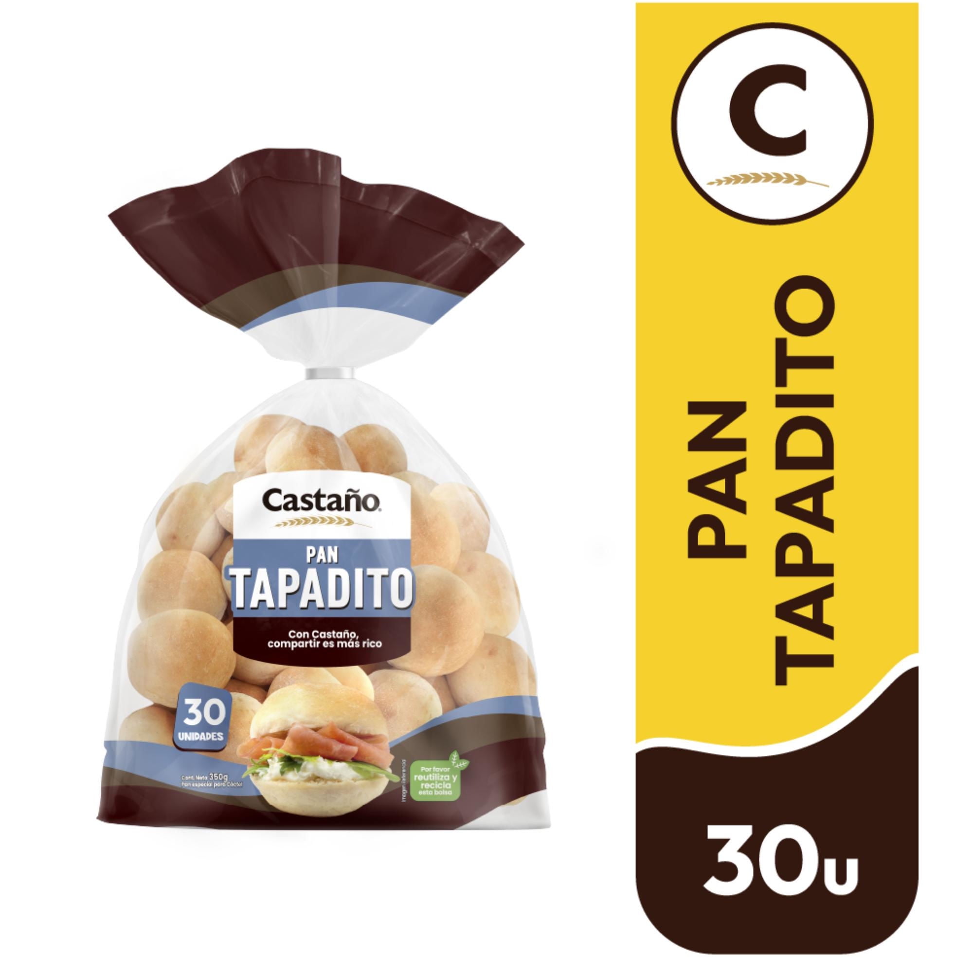 Pan Cocktail Tapadito 30 Un 350 g Castaño