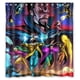 thumbnail image 1 of Cortina de ducha Star Mage Heros, juego de cortina de baño con ganchos, tamaño 60 x 72 pulgadas, 1 of 3