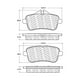 thumbnail image 2 of Pastillas Freno para auto Mercedes Benz GLS63 AMG 2013-2019 Trasero, 2 of 5