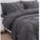 thumbnail image 1 of Juego de edredón LANE LINEN tamaño king con sábanas y fundas de almohada, color gris, 1 of 7