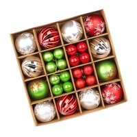 Magideal - Juego De Adornos De Bolas De Navidad, Decoración Navideña, Adornos Colgantes Para De Navidad, Celebración, Porche, Cumpleaños, Año Nuevo, Hogar, Estilo F