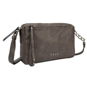 Calu Bags - Cartera Pixie 3 Bolsillos Cafe Calu