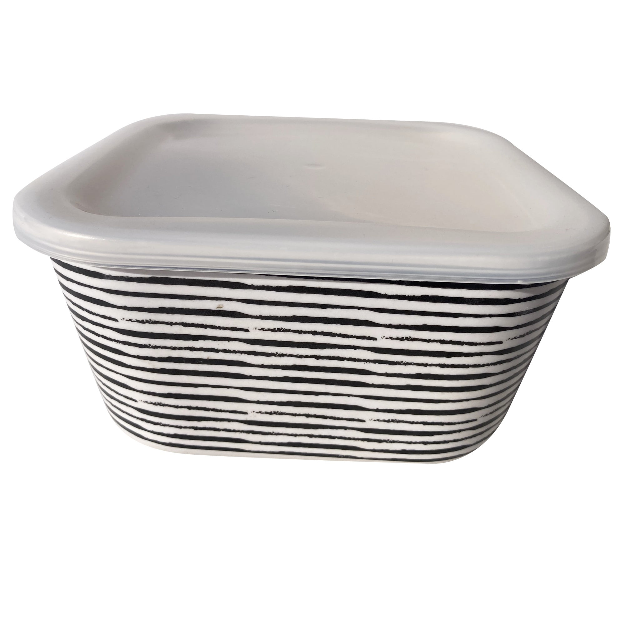Decogreen - Contenedor Hermetico Bio Rayas 16x12x6cm
