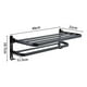 thumbnail image 3 of Soporte Plegable De Pared Para Toallas Aluminio Con Gancho 50cm negro, 3 of 5