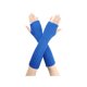 thumbnail image 1 of INSPIRE CHIC Calentadores de brazos de punto de color sólido Guantes sin dedos Largos hasta el codo Cubierta tejida para invierno Talla única Azul, 1 of 6