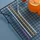 thumbnail image 5 of Juego de 6 pajitas de acero inoxidable, pajitas de metal reutilizables para vasos, tazas y bebidas frías., 5 of 5